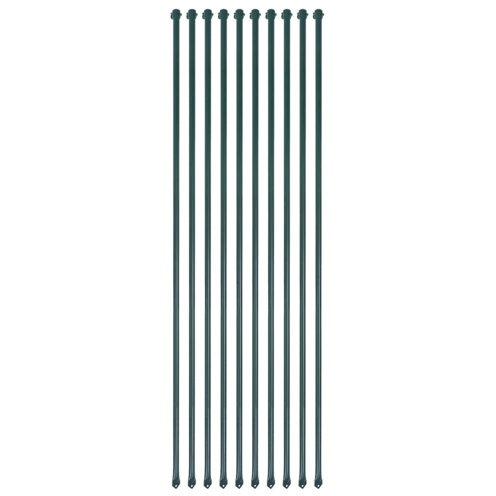 Vidaxl Garden Post 1,5 m in metallo 10 pezzi