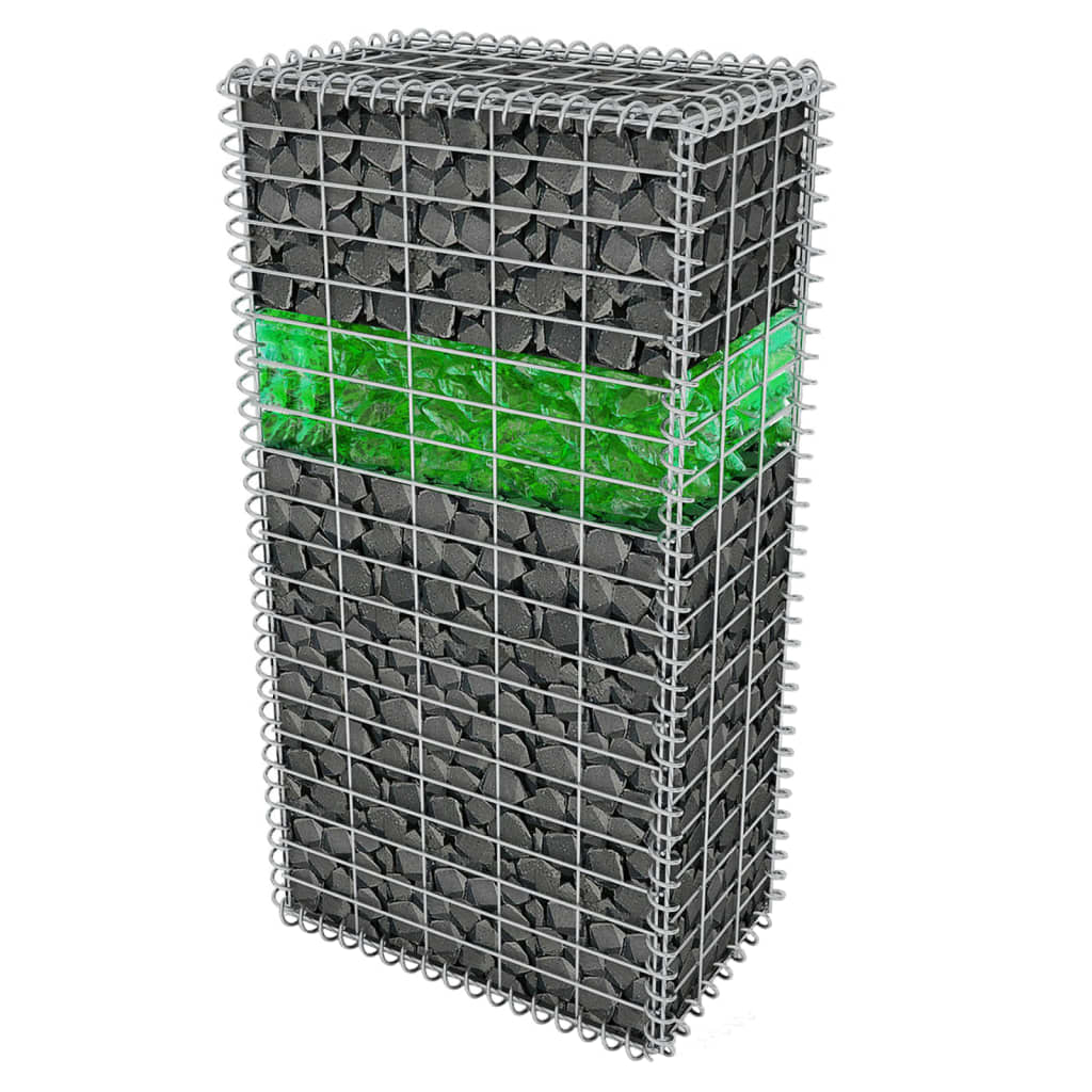 Vidaxl Gabion Stones 25 kg verde 60-120 mm de vidrio