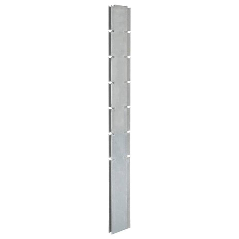 Vidaxl Schanskorfpaal 180 cm de acero galvanizado de color plateado