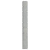 Vidaxl Schanskorfpaal 180 cm de acero galvanizado de color plateado