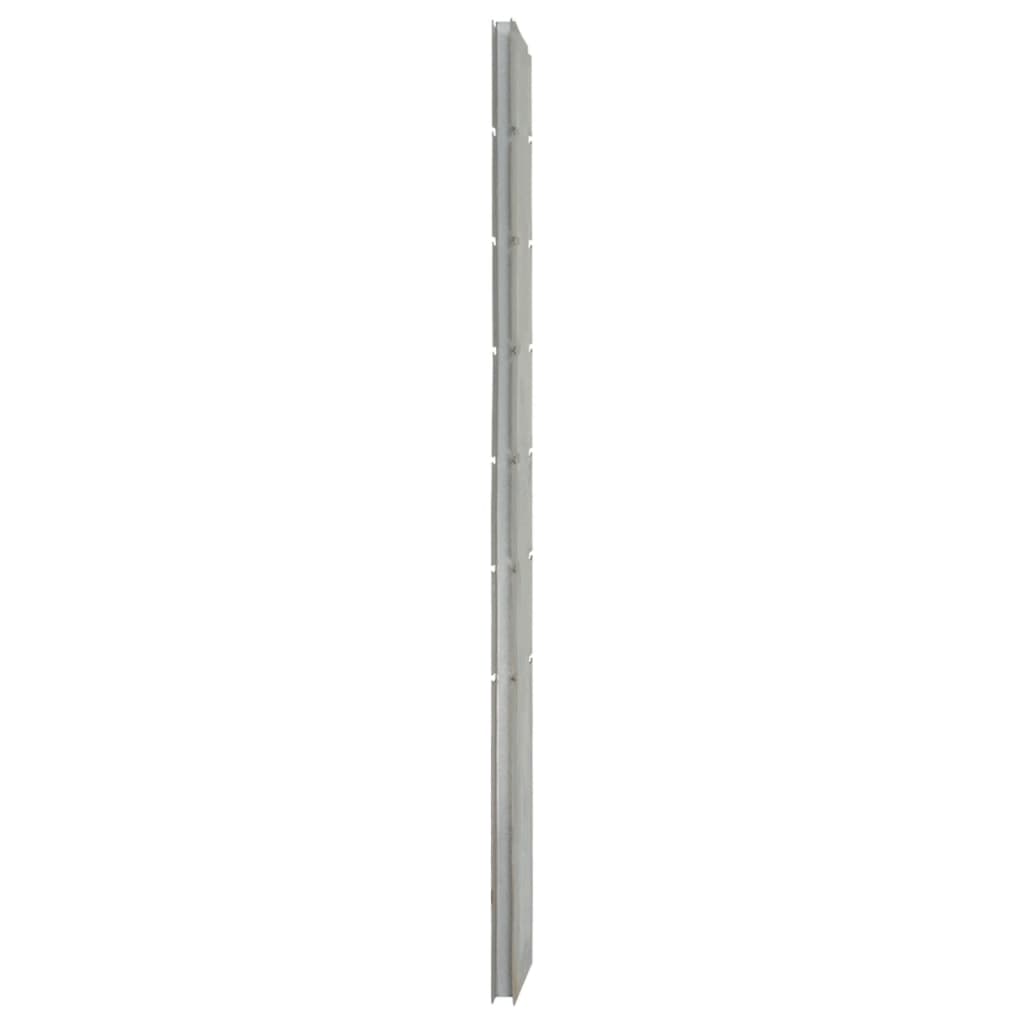 Vidaxl Schanskorfpaal 180 cm de acero galvanizado de color plateado