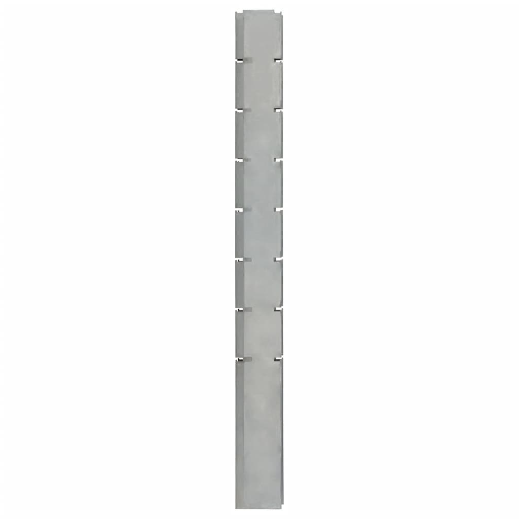 Vidaxl Schanskorfpaal 200 cm de acero galvanizado de plata de color