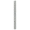 Vidaxl Schanskorfpaal 220 cm de acero galvanizado de color plateado