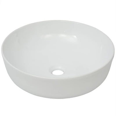 Vidaxl Washbasin redondo blanco 41.5x13.5 cm Cerámica