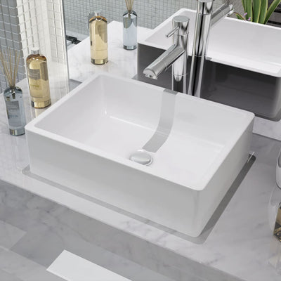 Vidaxl Washbasin White 41x30x12 cm ceramica