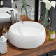 Vidaxl Washbasin Round 40x15 cm Bianco in ceramica