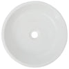 Vidaxl Washbasin Round White 42x12 cm Ceramico