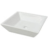 Vidaxl Washbasin quadrato bianco 41.5x41.5x12 cm ceramica