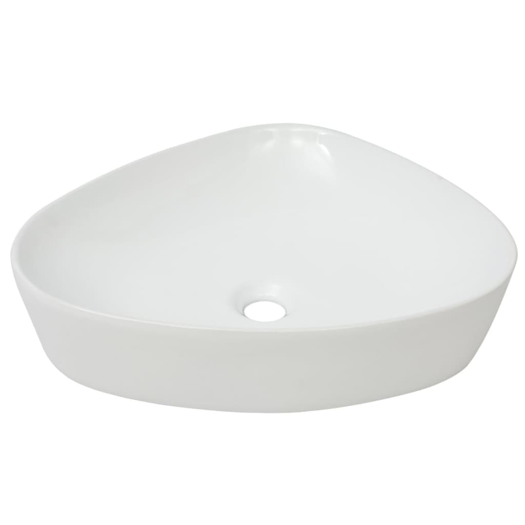 Vidaxl Washbasin Triangular White 50.5x41x12 cm Cerámica