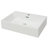 Vidaxl Washbasin con Taphole White 60.5x42.5x14.5 cm de cerámica