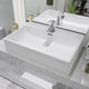 Vidaxl Washbasin con foro gru bianco 60.5x42.5x14.5 cm ceramico