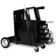 Vidaxl Lastrolley con 4 cassetti neri