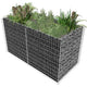 Vidaxl Gabion Fiorter raccolta 180x90x100 cm color argento in acciaio