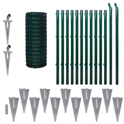 Vidaxl HEK 25x1 m de acero verde