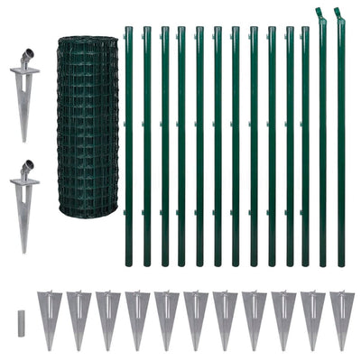 Vidaxl HEK 25x1.2 m de acero verde