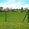 Vidaxl Eurohek 25x1.5 m de acero verde