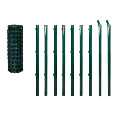 Vidaxl HEK 10x1.5 m de acero verde