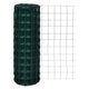 Vidaxl euro hek 25x1,7 m staal groen