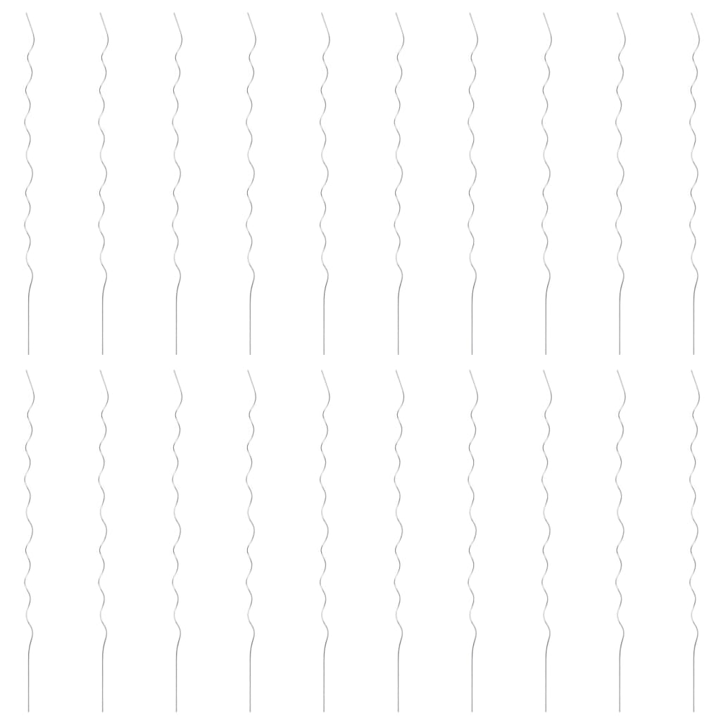 Vidaxl Plain Stick Spiral 170 cm Acciaio zincato 20 m