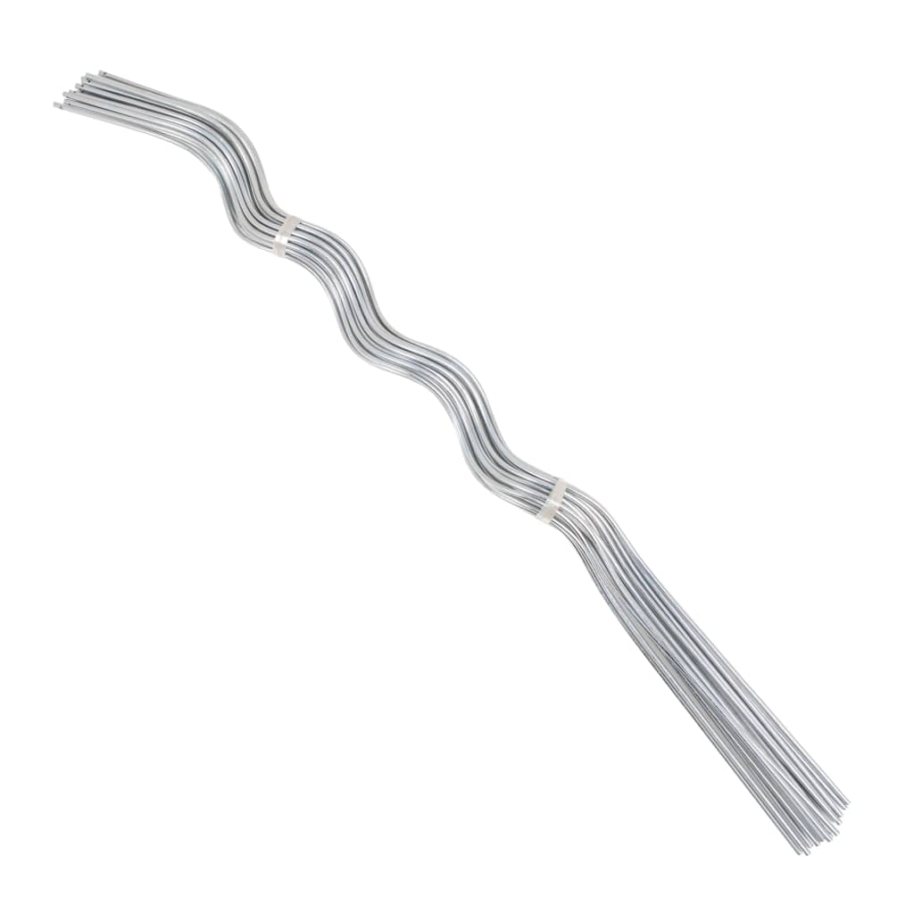 VIDAXL Plain Stick Spiral 110 cm Acciaio zincato 50 m