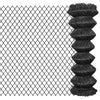 Vidaxl Mesh Fence 25x1,25 m in acciaio grigio