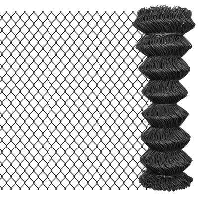 Vidaxl Mesh cerca 25x1.25 m de acero gris