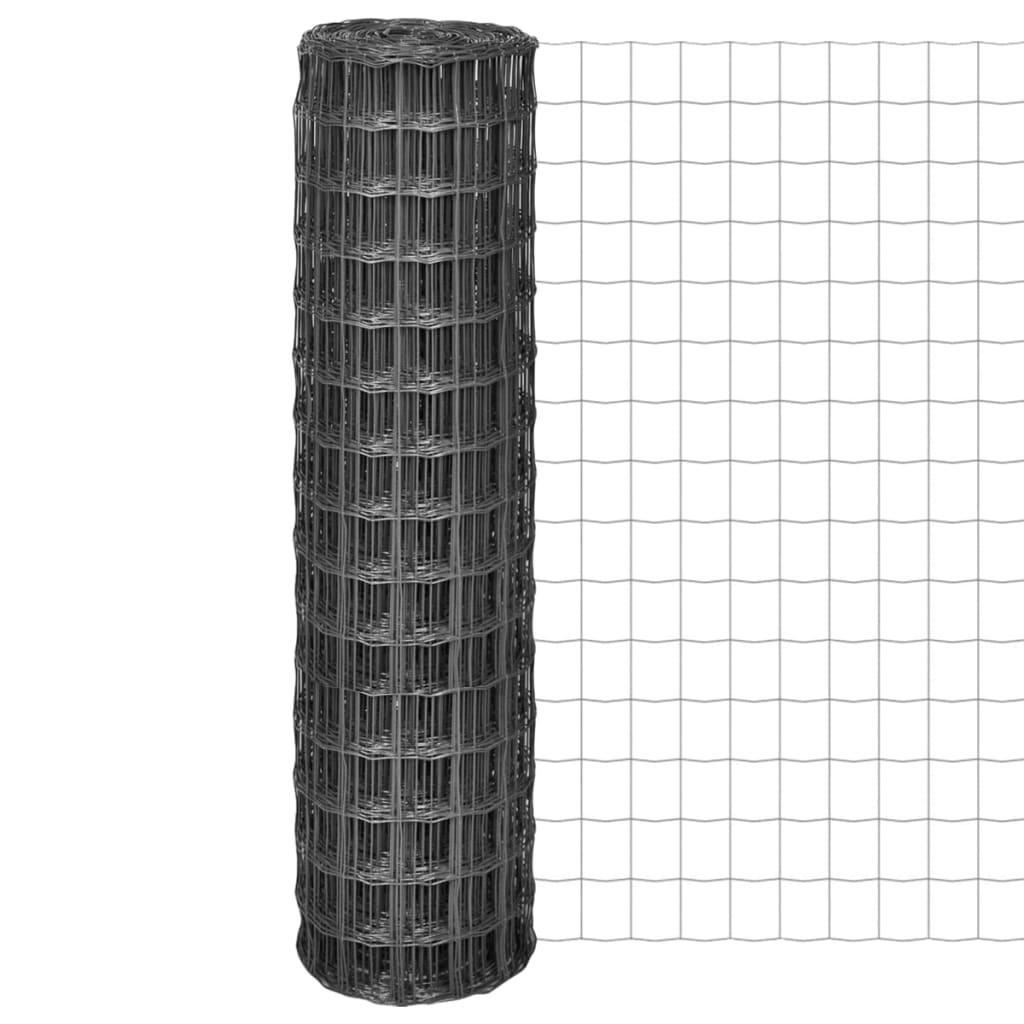 Vidaxx euro valla 10x1,5 m gris