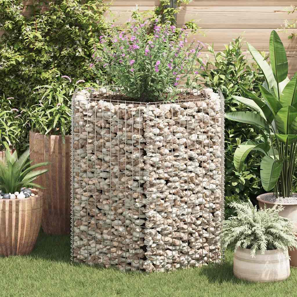 Plantador de gabión Vidaxl Insent Hexagonal 100x90x100 cm