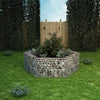 Vidaxl Gabion Plantador Insentado Hexagonal 160x140x50 cm