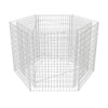 Vidaxl Gabion piantatrice esagonale insensibile 160x140x100 cm