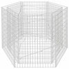 Vidaxl Gabion Plantador Insentado Hexagonal 160x140x100 cm