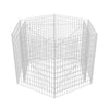 Vidaxl Gabion piantatrice esagonale insensibile 160x140x100 cm