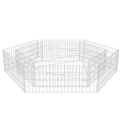 Vidaxl Gabion piantatrice esagonale insensibile 200x173x40 cm
