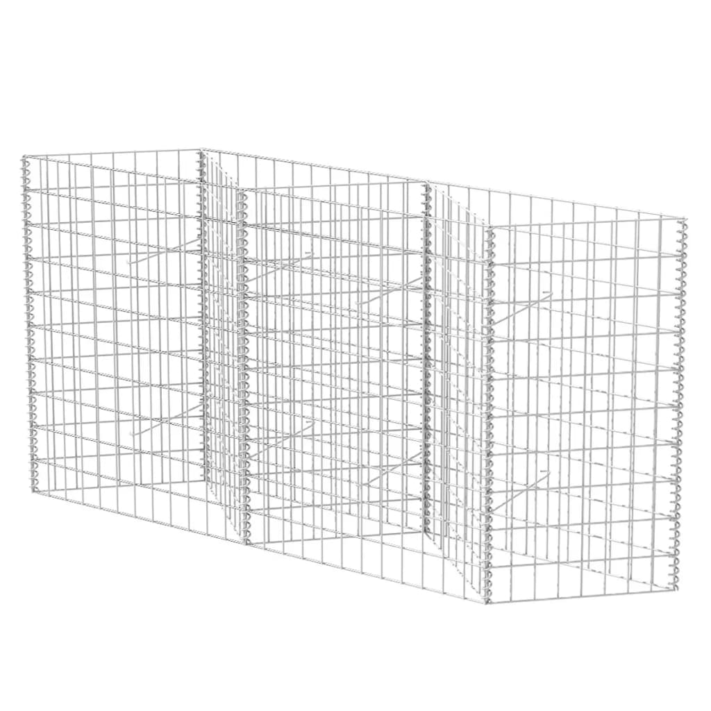 Cesta de gabión Vidaxl 120x30x100 cm de acero galvanizado
