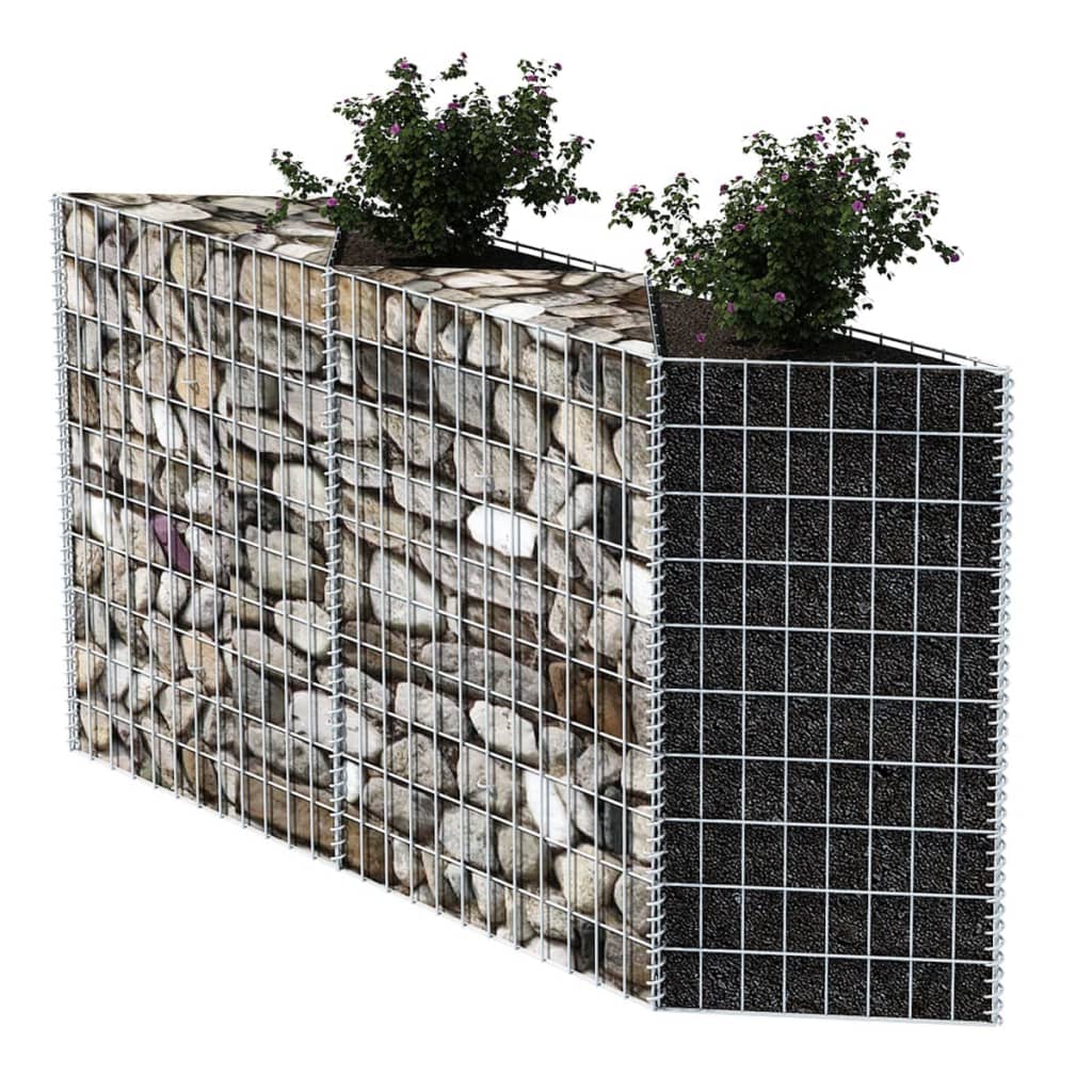 Cesta de gabión Vidaxl 120x30x100 cm de acero galvanizado