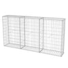 Canasta de gabion vidaxl 200x30x100 cm de acero galvanizado