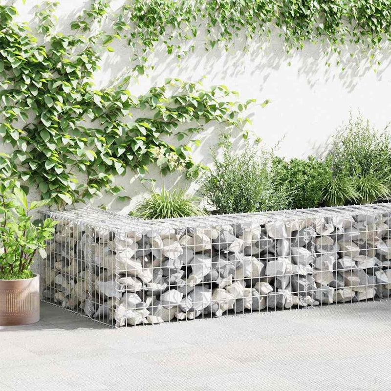 Canasta de gabion vidaxl 100x50x50 cm de acero galvanizado