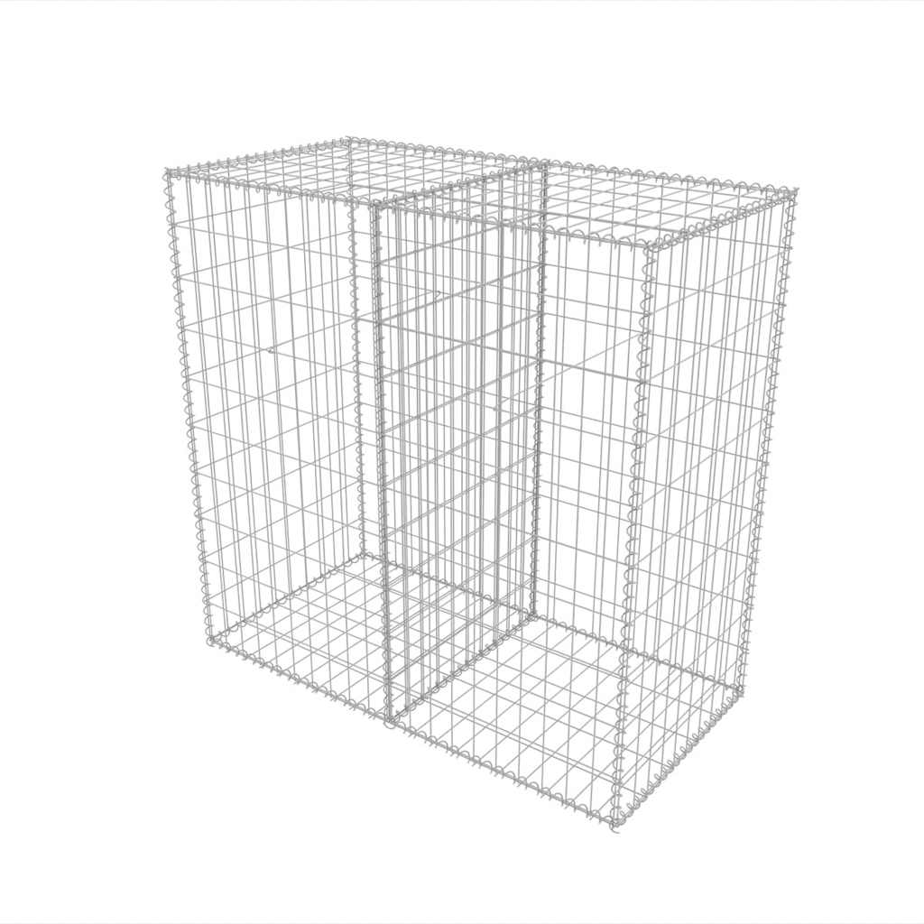Canasta de gabión Vidaxl 100x50x100 cm de acero galvanizado