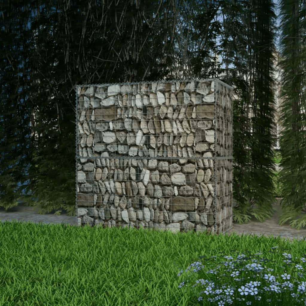 Canasta de gabión Vidaxl 100x50x100 cm de acero galvanizado