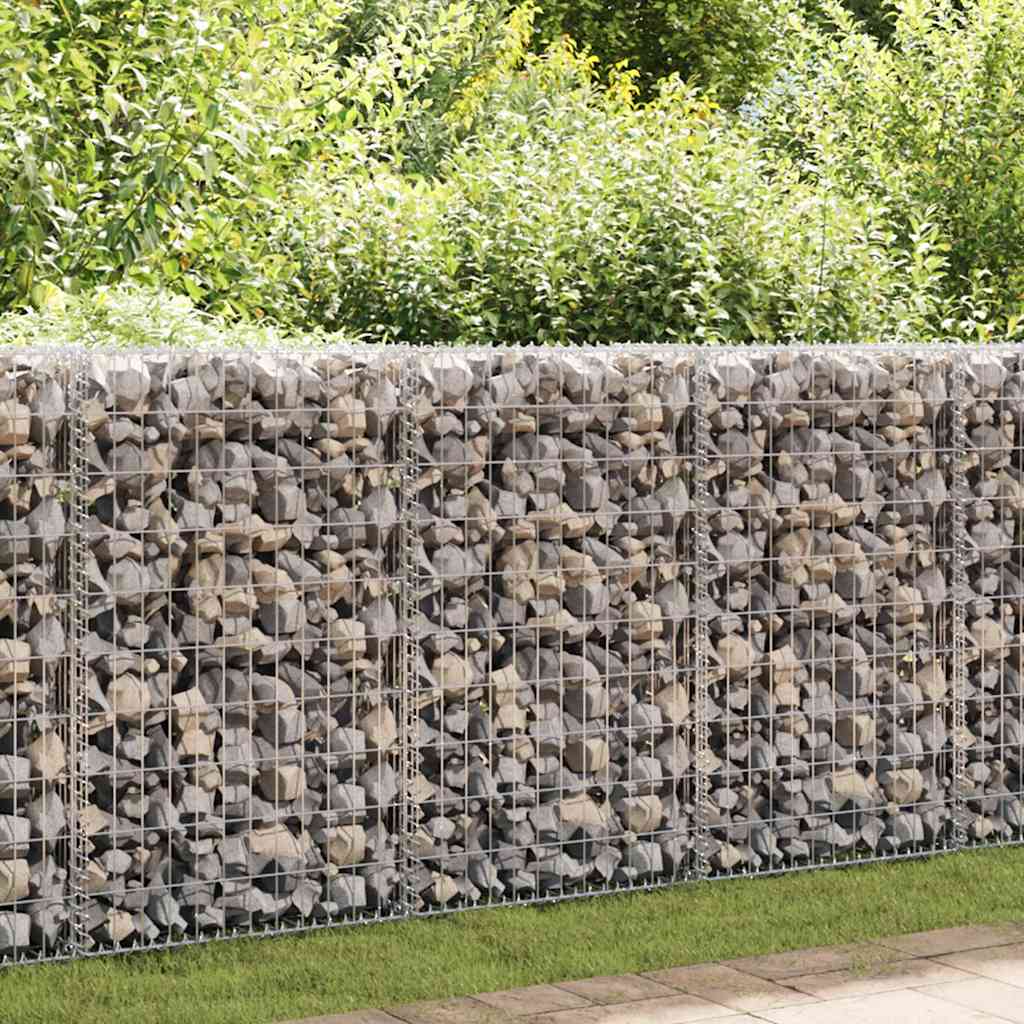 Vidaxl gabion mand 200x50x100 cm gegalvaniseerd staal