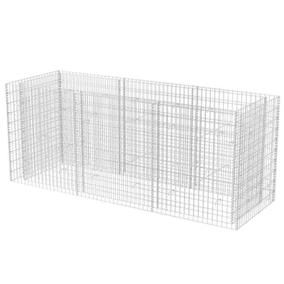 Scatola di pianificazione Gabion Vidaxl Acciaio 270x90x100 cm