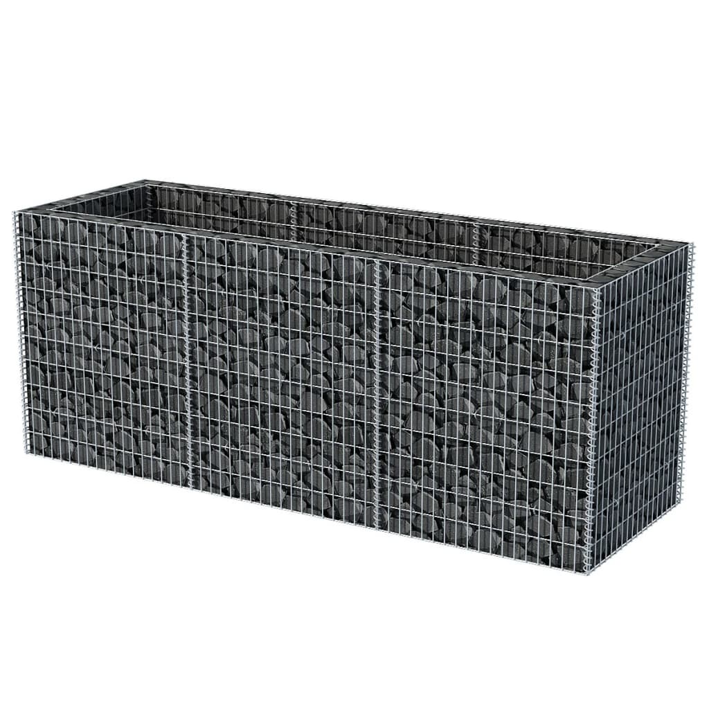 Scatola di pianificazione Gabion Vidaxl Acciaio 270x90x100 cm