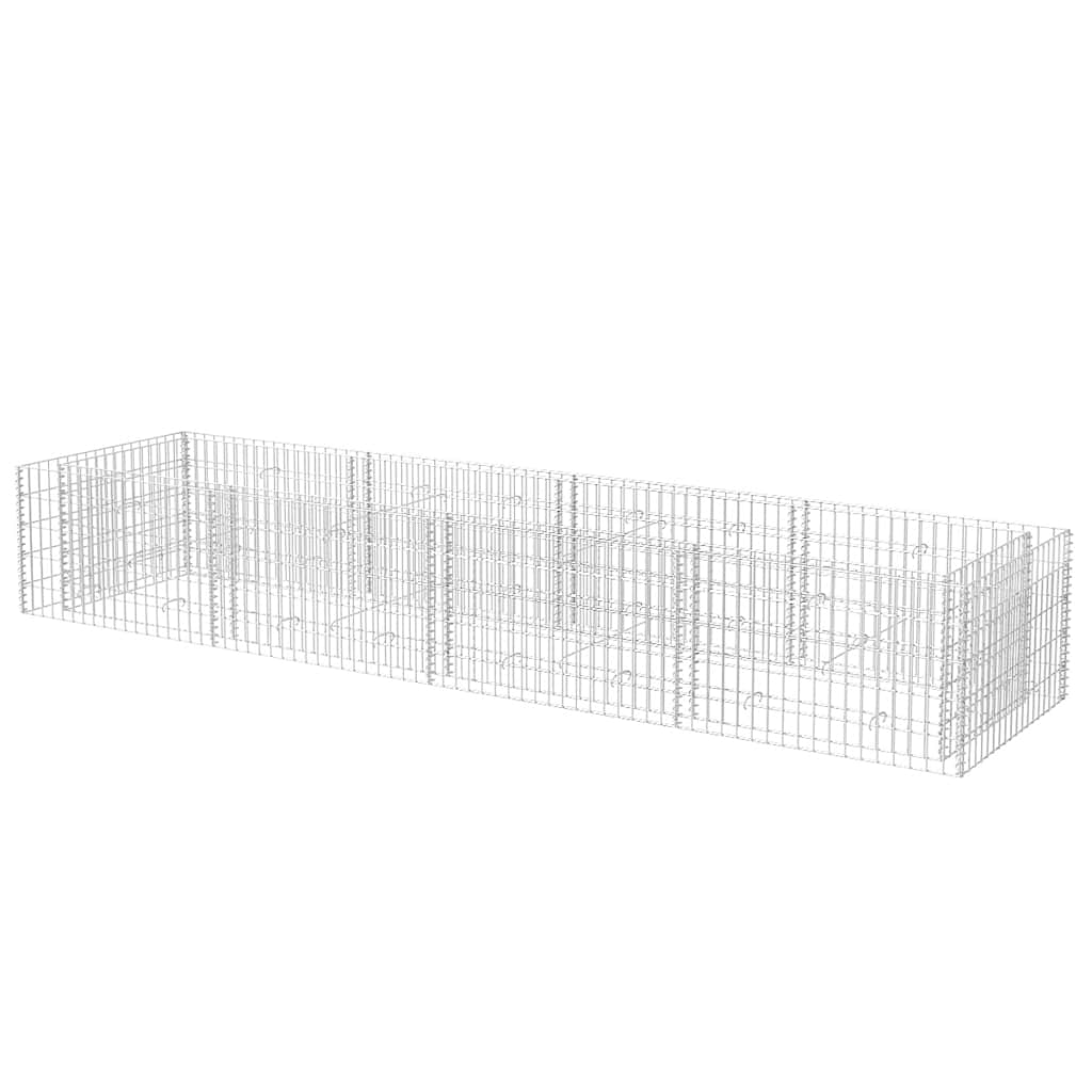 Vidaxl Gabion Planning Box elevada 360x90x50 cm de acero