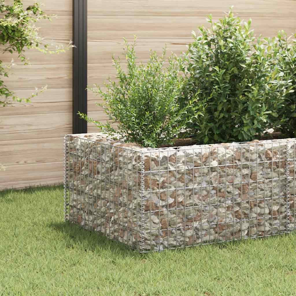 Vidaxl Gabion Planning Box elevada 360x90x50 cm de acero
