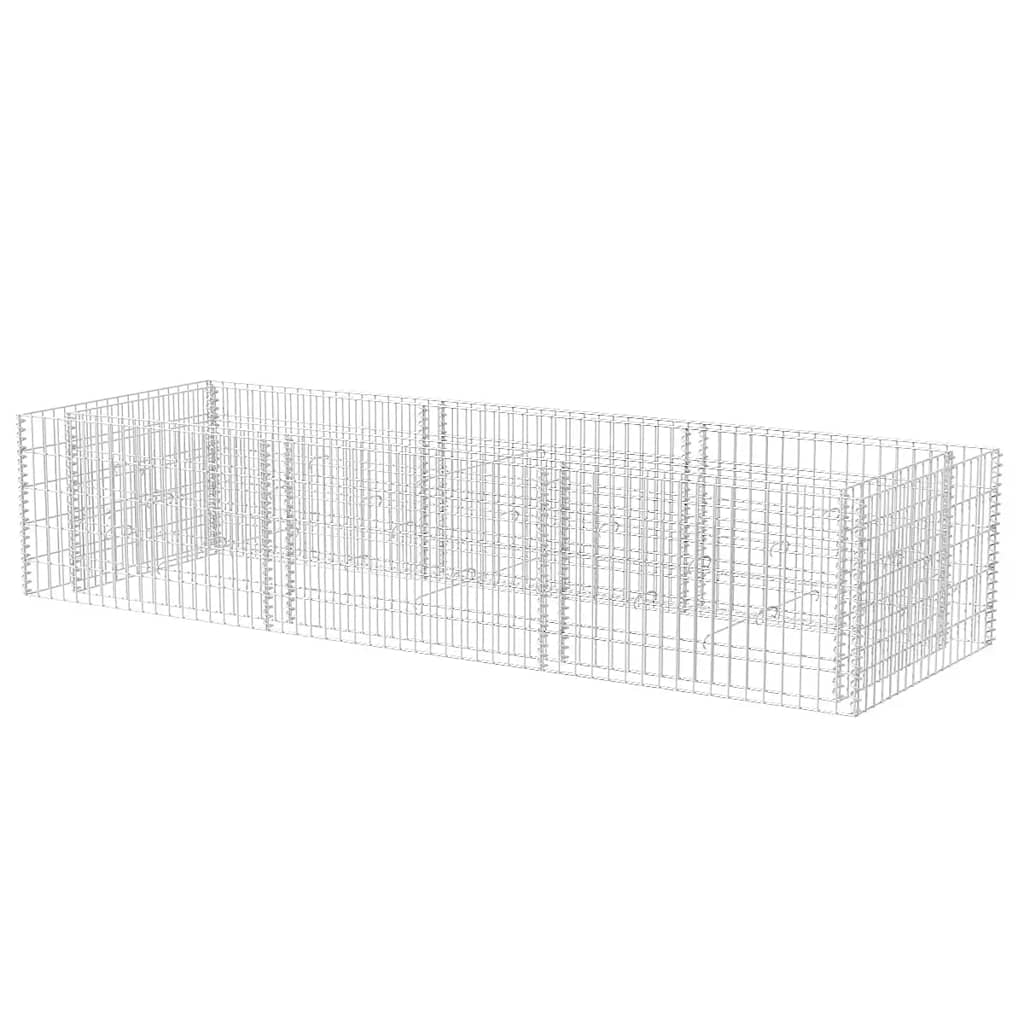 Vidaxl Gabion Planning Box elevada 270x90x50 cm de acero
