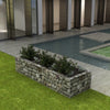 Vidaxl Gabion Planning Box elevada 270x90x50 cm de acero