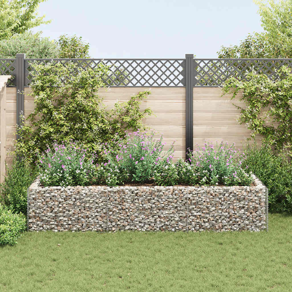 Vidaxl Gabion Planning Box elevada 270x90x50 cm de acero