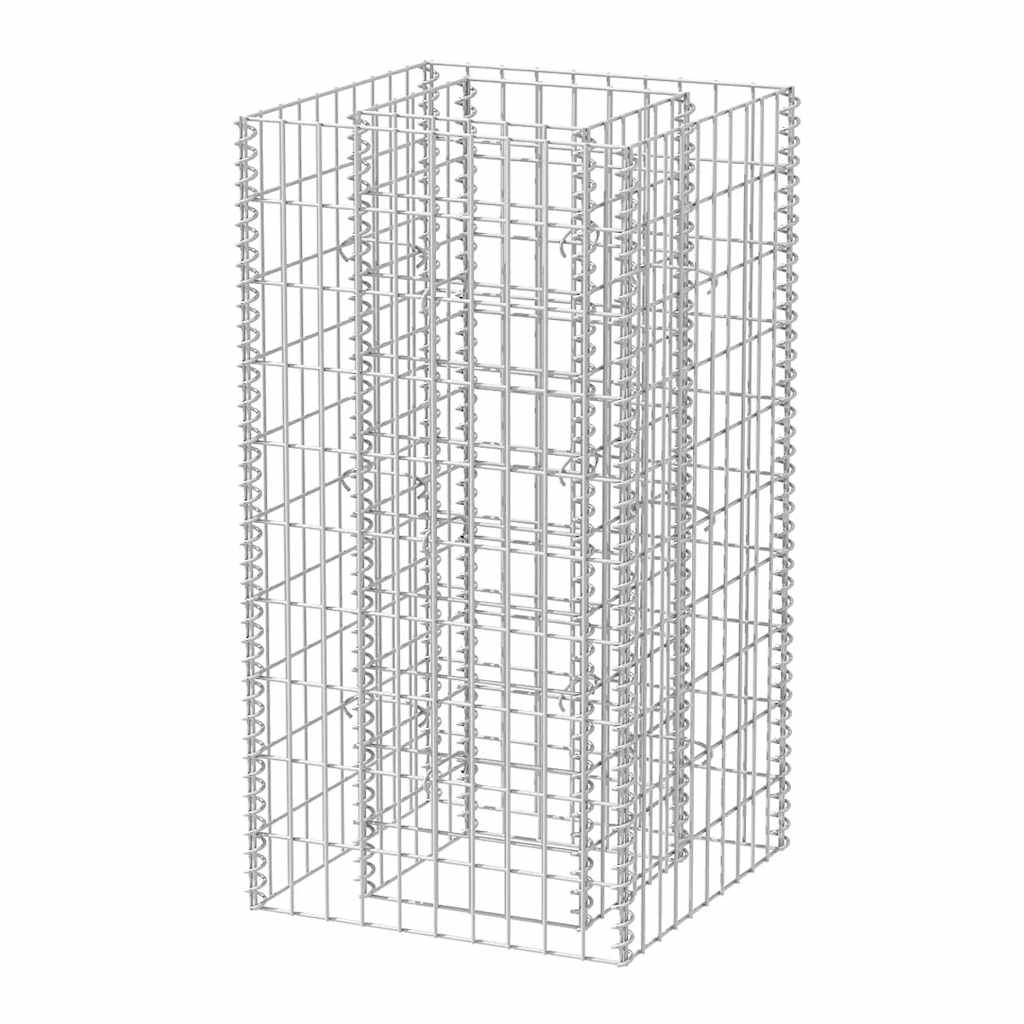 Vidaxl Gabion Planning Box elevada 50x50x100 cm de acero
