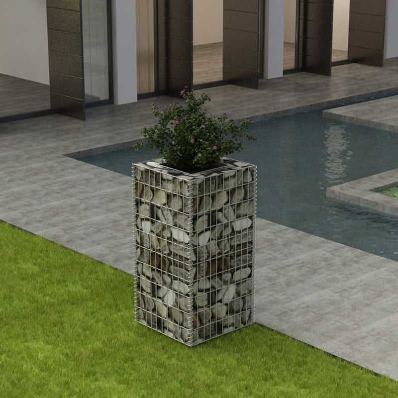 Vidaxl Gabion Planning Box elevada 50x50x100 cm de acero