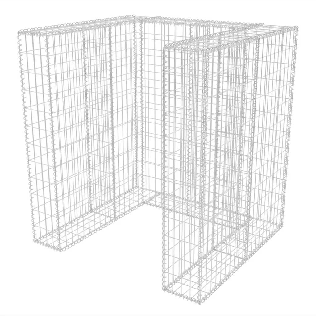 Vidaxl Schanskorf Conversión de contenedor de basura única 110x100x120 cm de acero